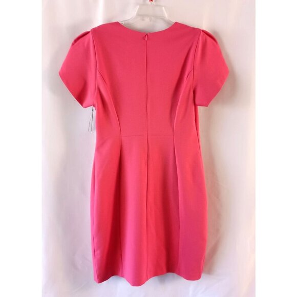 Liverpool LA Tulip Sleeve Sheath Dress Pink Punch Size 10 NWT $119 - Picture 6 of 10